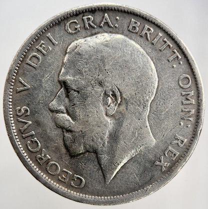 1916 George V Half-Crown | British Silver Coin | Collectable Grade | a340