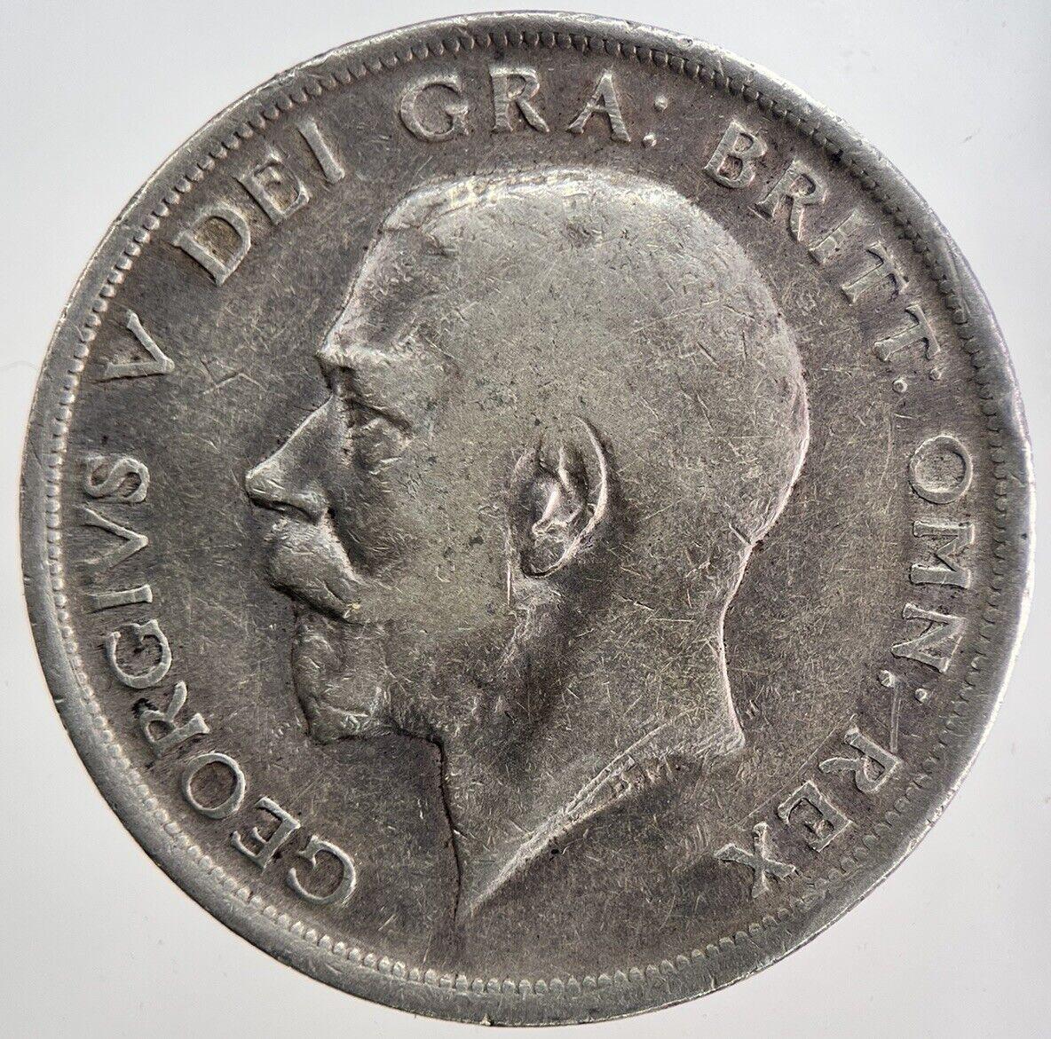1916 George V Half-Crown Silver Coin | Fine Collectable Grade | a6156