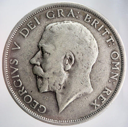 1916 George V Half-Crown Silver Coin | Fine Collectable Grade | a4501