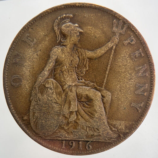 1916 George V One Penny Coin | Collectable Grade