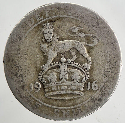 1916 George V One Shilling Silver Coin | Collectable Grade