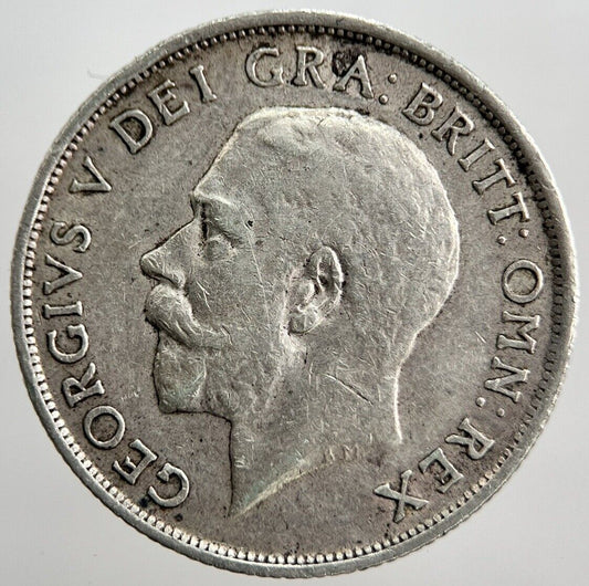 1916 George V Shilling British Silver Coin | Fine Collectable Grade | a2296