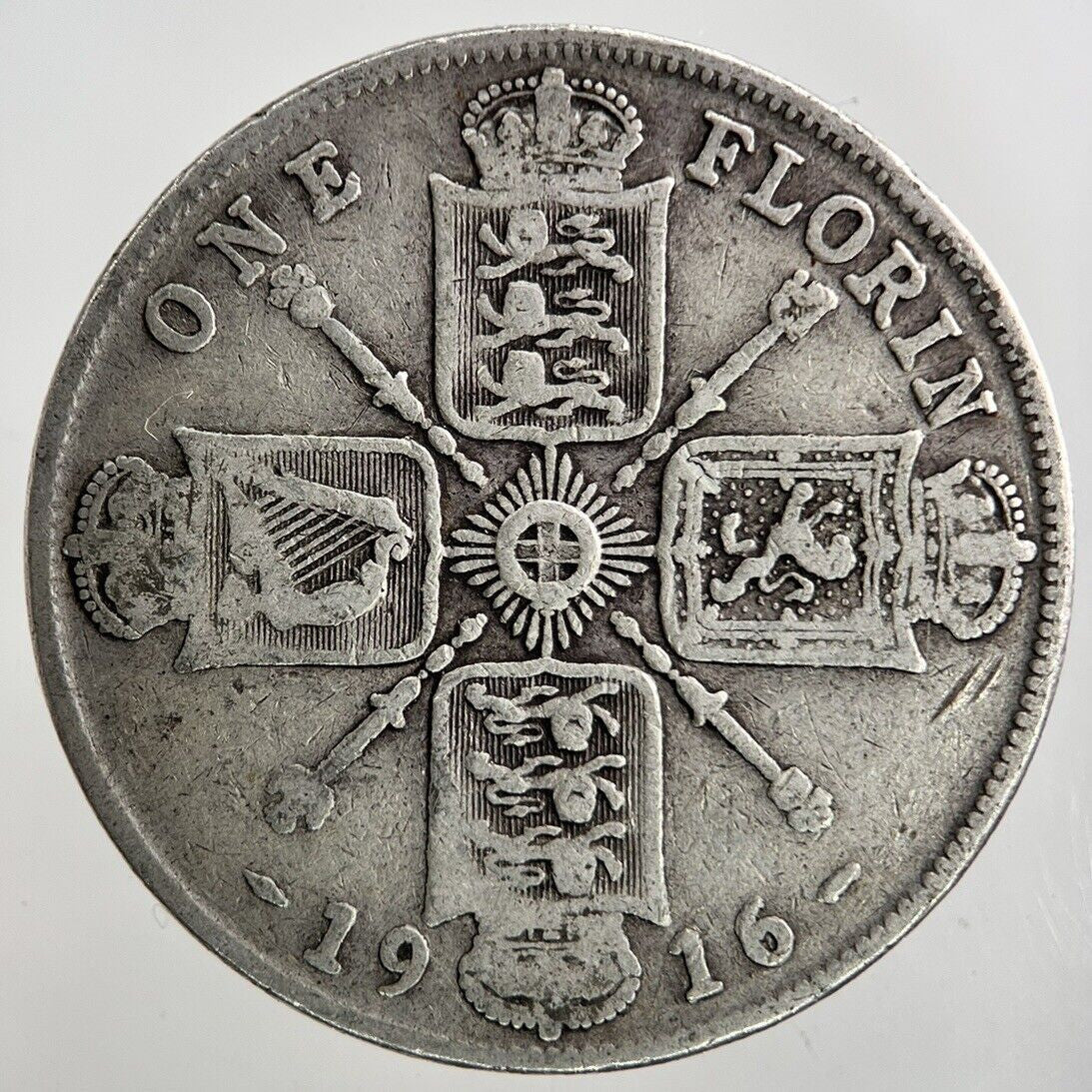 1916 George V Florin Silver Coin | Collectable Grade