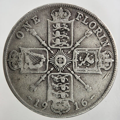 1916 George V Florin Silver Coin | Collectable Grade