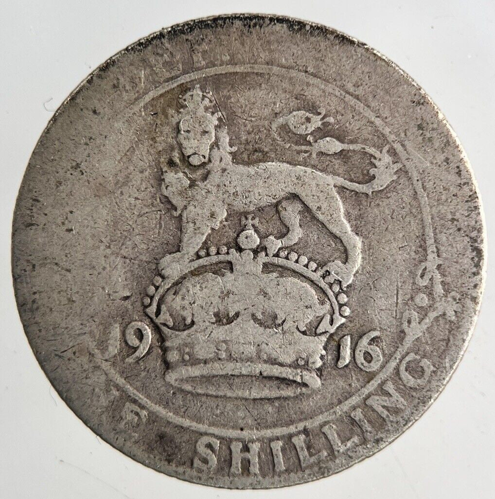 1916 George V One Shilling Silver Coin | Collectable Grade