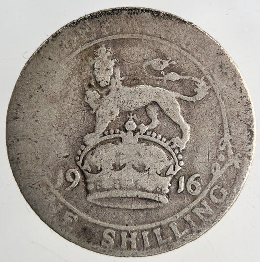1916 George V One Shilling Silver Coin | Collectable Grade