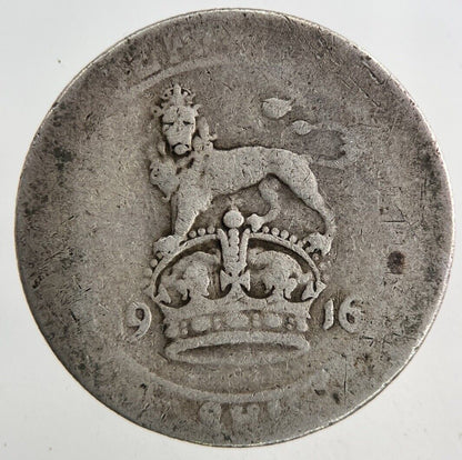 1916 George V One Shilling Silver Coin | Collectable Grade