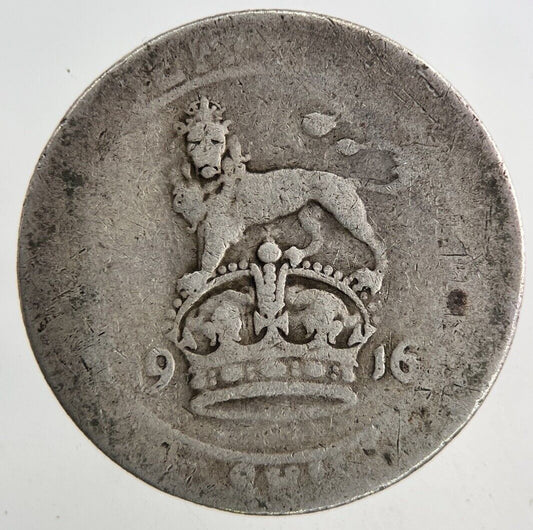 1916 George V One Shilling Silver Coin | Collectable Grade