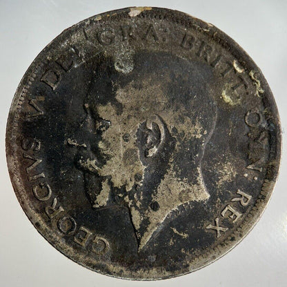 1916 George V Half-Crown Silver Coin | Fine Collectable Grade
