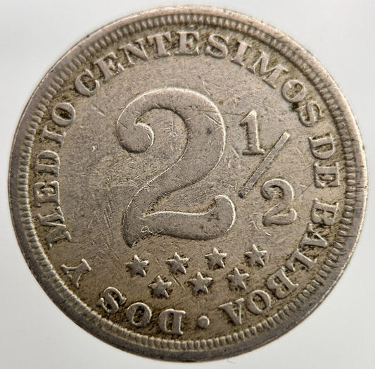 1916 Panama 2 1/2 Centesimos Coin | Fine Collectable Grade | a1586