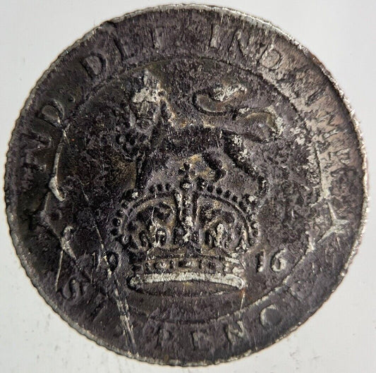 1916 George V Sixpence Silver Coin | Collectable Grade