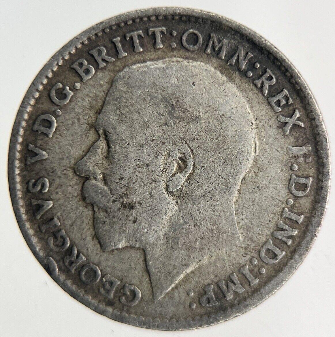 1916 George V Threepence Silver Coin | Fine Collectable Grade