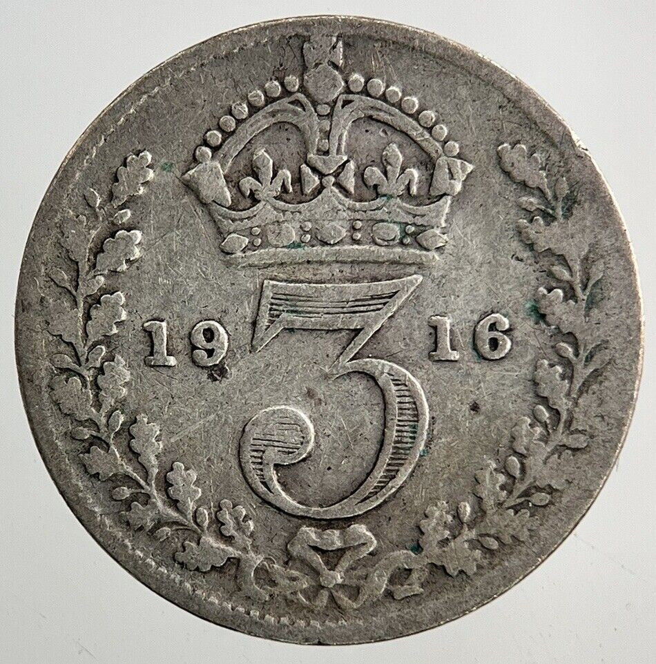 1916 George V Threepence Silver Coin | Collectable Grade