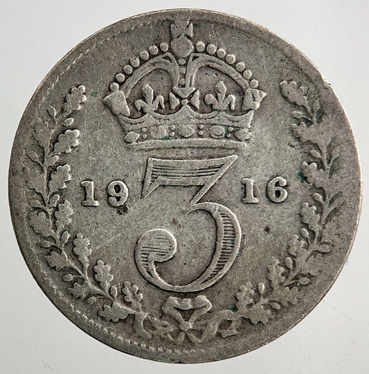 1916 George V Threepence Silver Coin | Collectable Grade