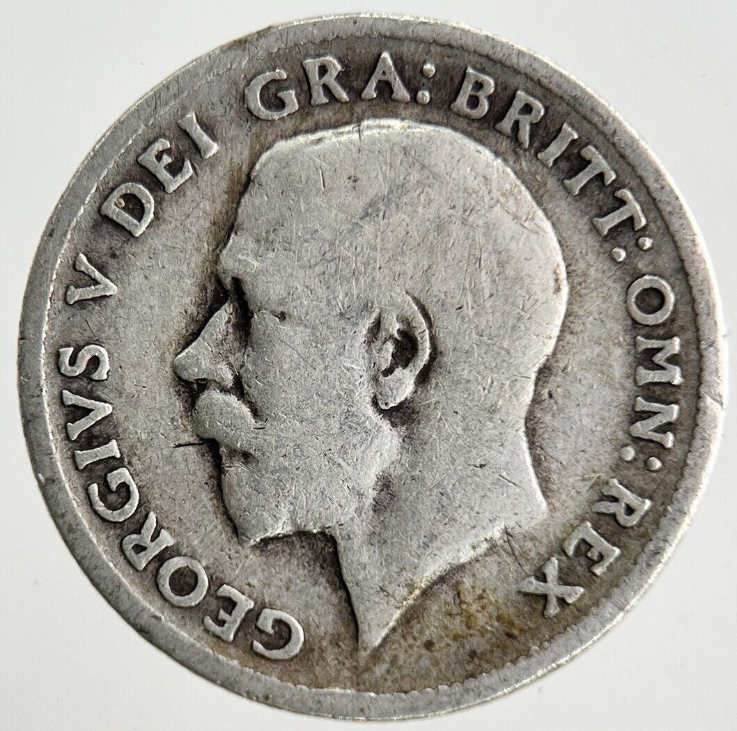 1916 George V Sixpence Silver Coin | Fair Grade