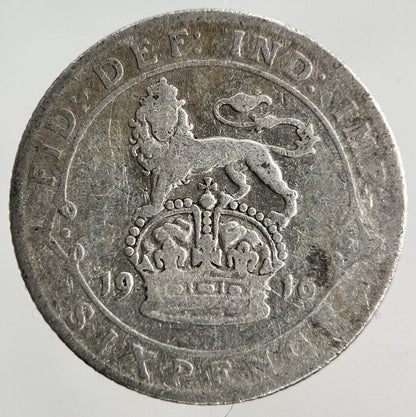 1916 George V Sixpence Silver Coin | Collectable Grade