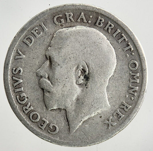 1916 George V Sixpence Silver Coin | Fair Grade