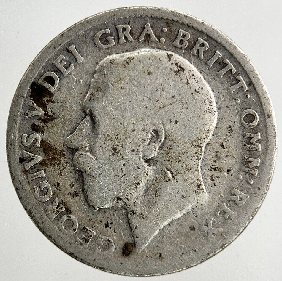 1916 George V Sixpence Silver Coin | Fair Grade