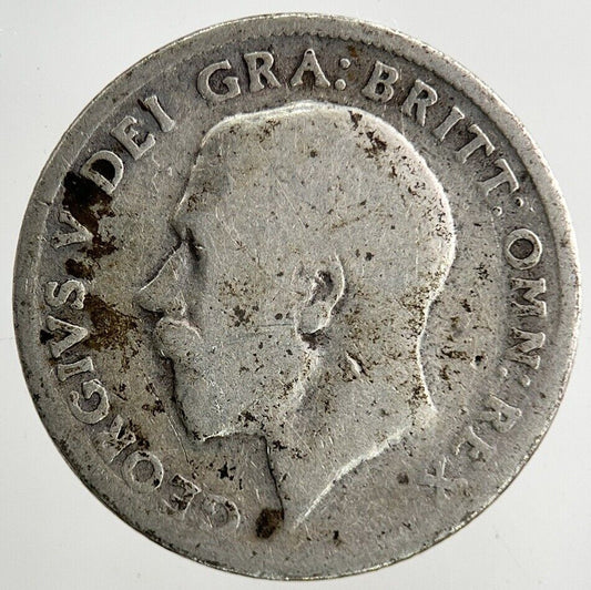 1916 George V Sixpence Silver Coin | Fair Grade