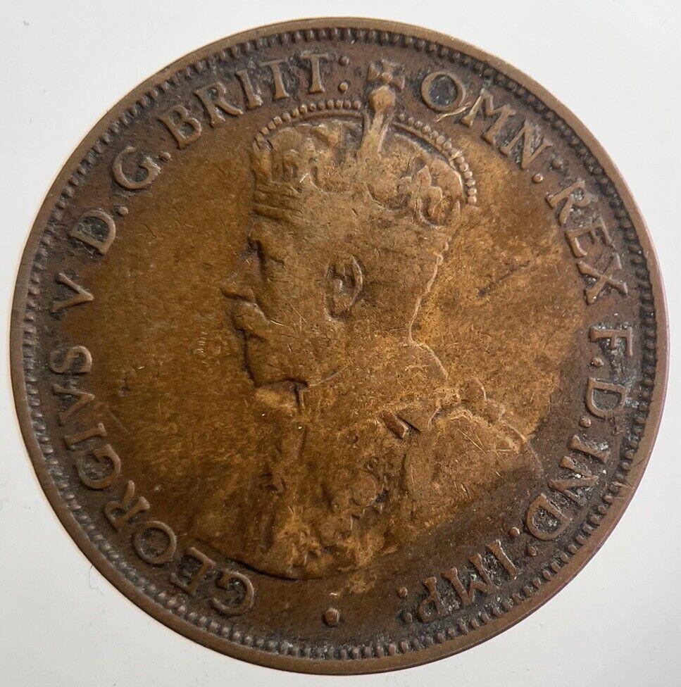 1917 Australia One Half Penny Coin | Fine Collectable Grade | a7747