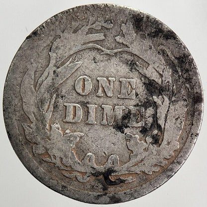 1916 US USA Barber One 1 Dime Silver Coin | Collectable Grade | a5617