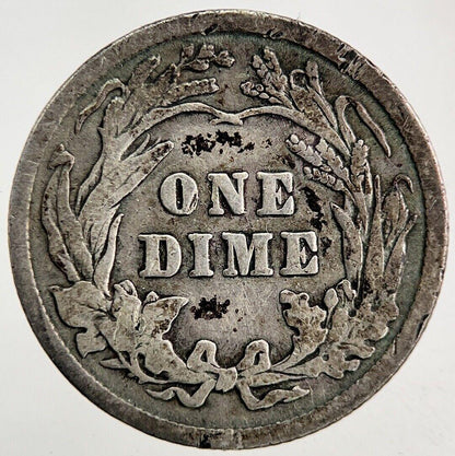 1916 US USA Barber One Dime Silver Coin | Fine Collectable Grade