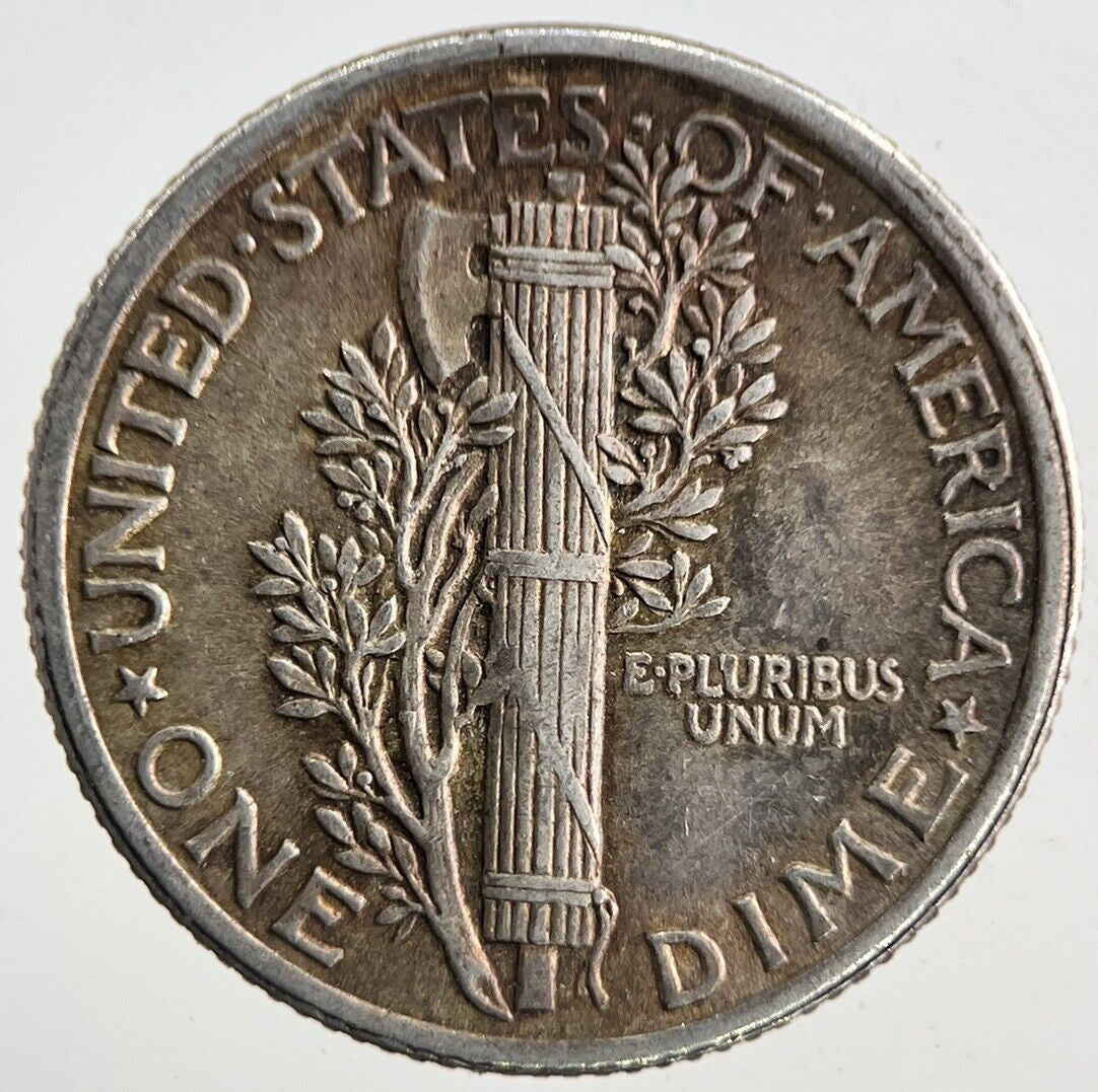 1916 US USA Mercury Dime Silver Coin | Very High Grade