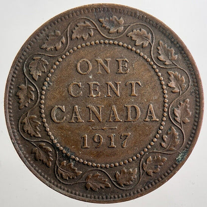 1917 Canada One 1 Cent Coin | Fine Collectable Grade | a7435