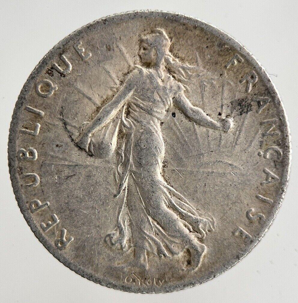 1917 France 50 Centimes Silver Coin | Fine Collectable Grade