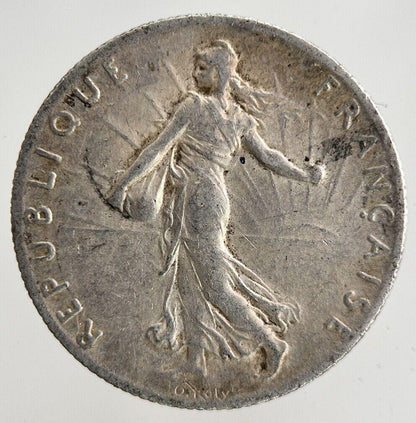 1917 France 50 Centimes Silver Coin | Fine Collectable Grade