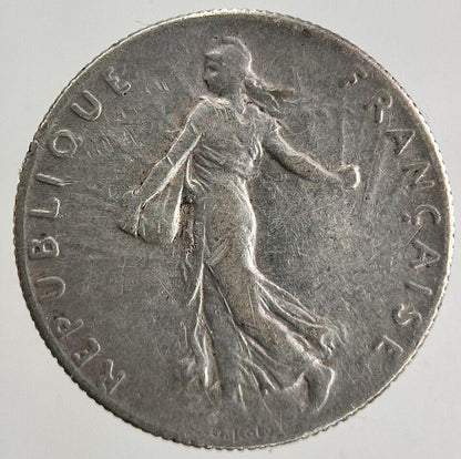 1917 France 50 Centimes Silver Coin | Fine Collectable Grade