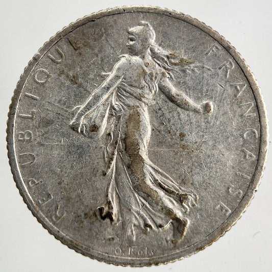 1917 France 1 Franc Silver Coin | Fine Collectable Grade