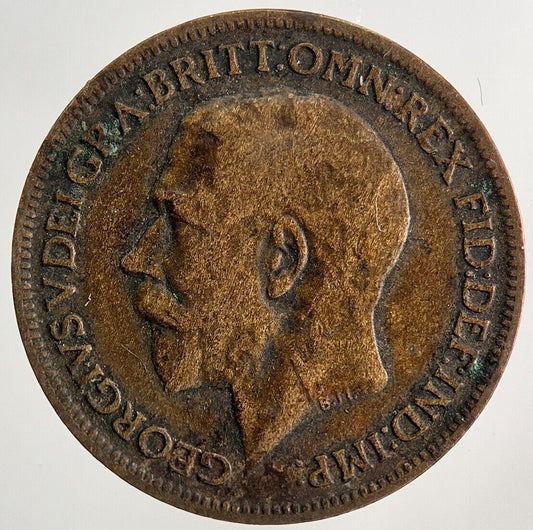 1917 George V Farthing Coin | Fine Collectable Grade