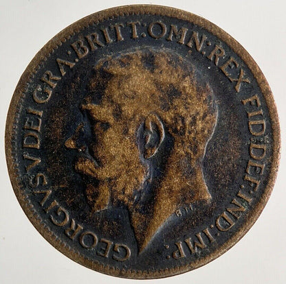 1917 George V Farthing Coin | Fine Collectable Grade