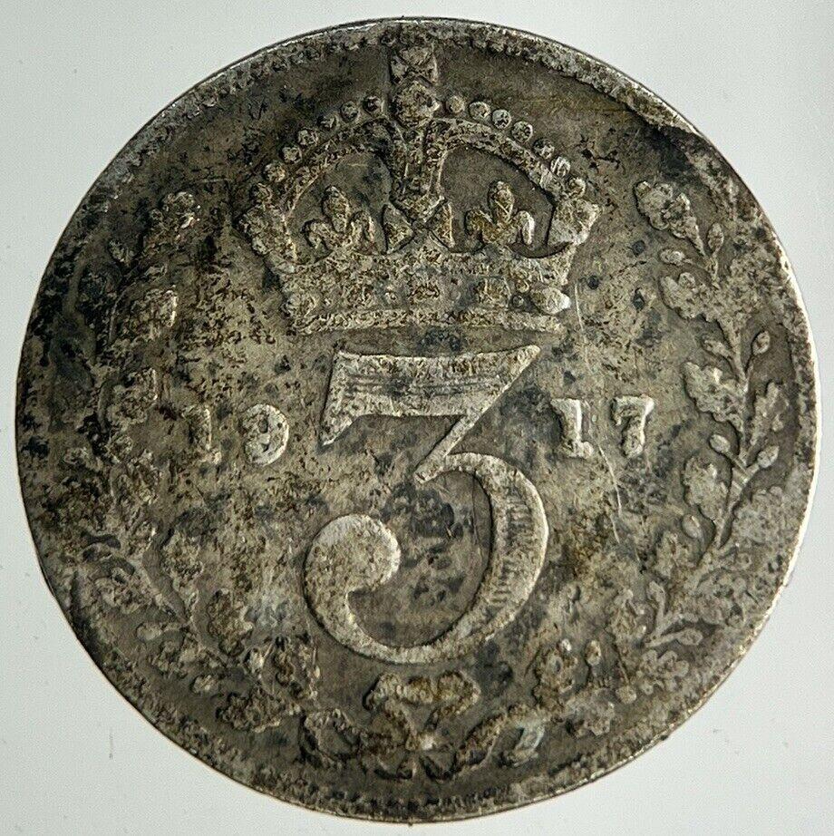 1917 George V Threepence Silver Coin | Collectable Grade