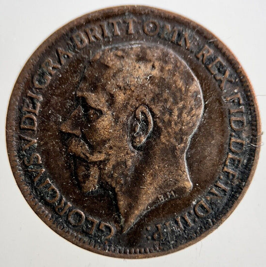 1917 George V Farthing Coin | Fine Collectable Grade