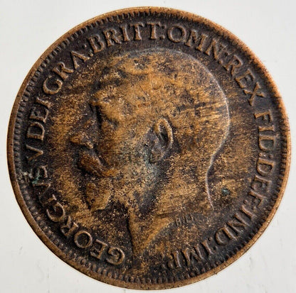 1917 George V Farthing Coin | Fine Collectable Grade