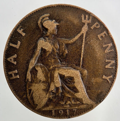 1917 George V Half-Penny Coin | Collectable Grade