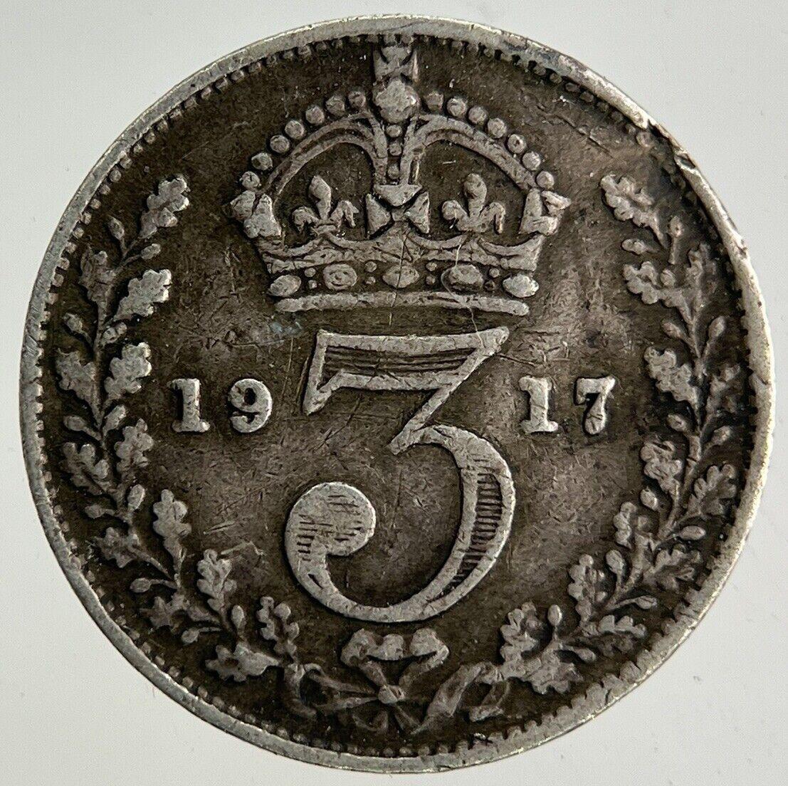 1917 George V Threepence Silver Coin | Collectable Grade