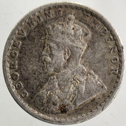1917 George V 2 Annas Silver Coin | Fine Collectable Grade | a5469