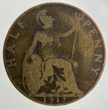 1917 George V Half-Penny Coin | Collectable Grade
