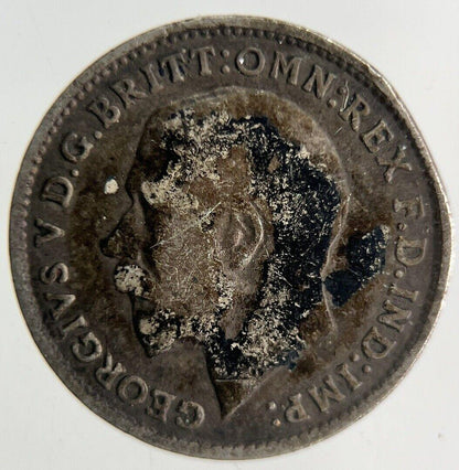 1917 George V Threepence Silver Coin | Fine Collectable Grade