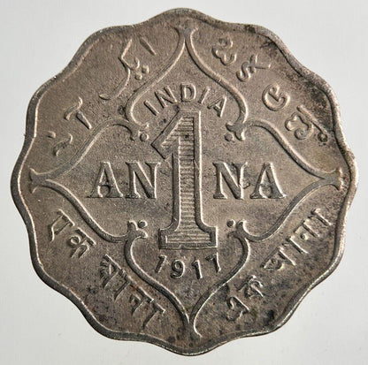 1917 India 1 Anna Coin | Fine Collectable Grade