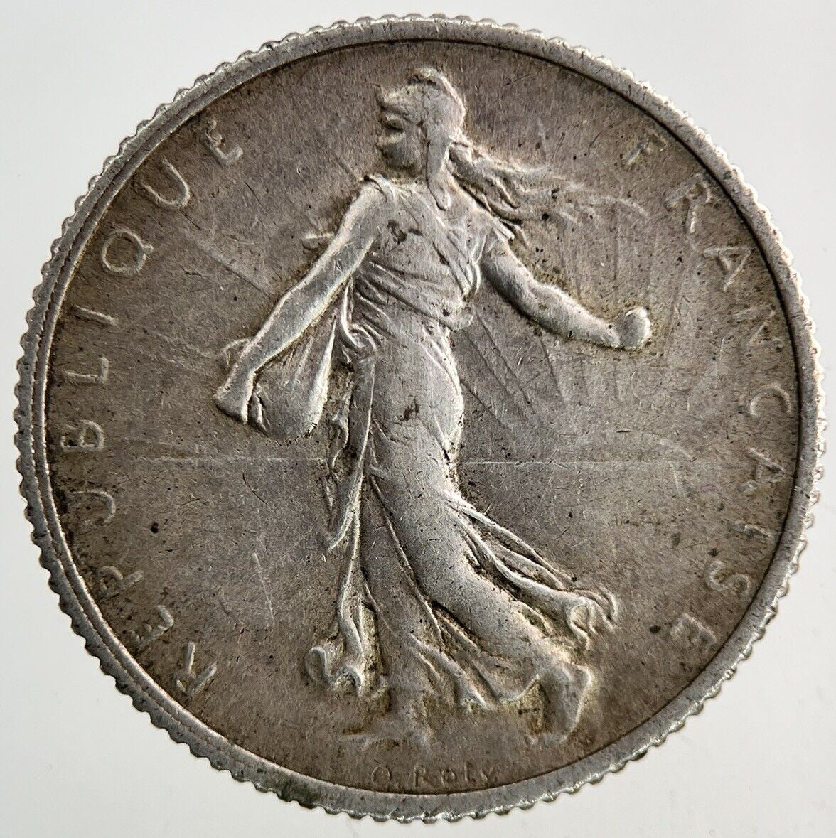 1918 France 1 Franc Silver Coin | Fine Collectable Grade