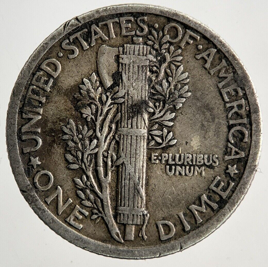 1917 US USA Mercury One Dime Silver Coin | Fine Collectable Grade