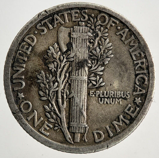 1917 US USA Mercury One Dime Silver Coin | Fine Collectable Grade