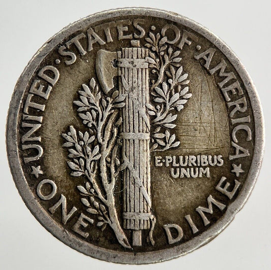 1917 US USA Mercury One Dime Silver Coin | Very High Grade