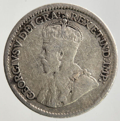 1918 Canada 5 Cents Silver Coin | Fine Collectable Grade