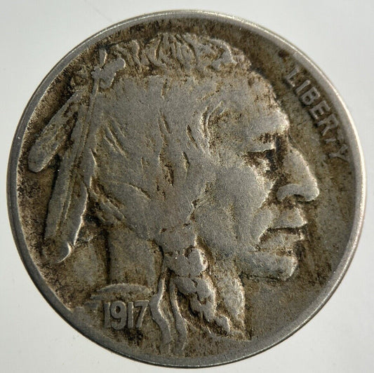1917 US USA Buffalo Nickel Coin | Fine Collectable Grade