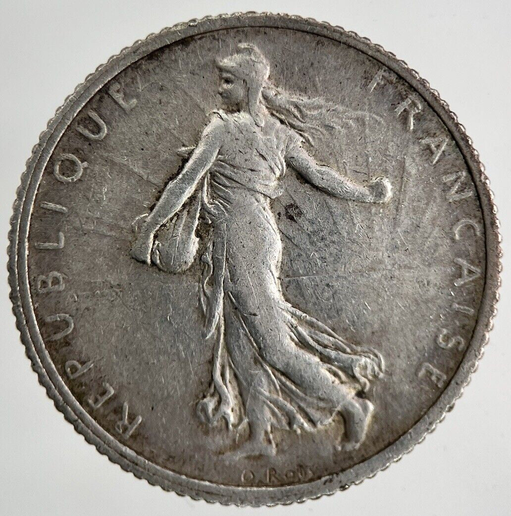 1918 France 1 Franc Silver Coin | Fine Collectable Grade